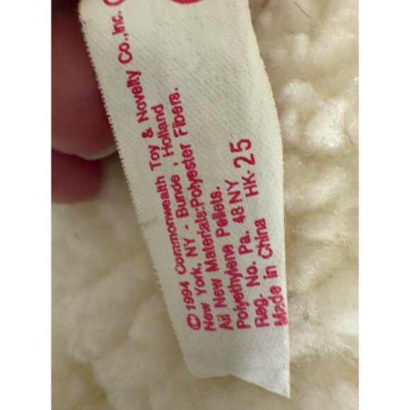 VTG 94 Commonwealth Lamb Sheep Sherpa Plush Cream 14 Stuffed Animal toy Walmart - Picture 8 of 14
